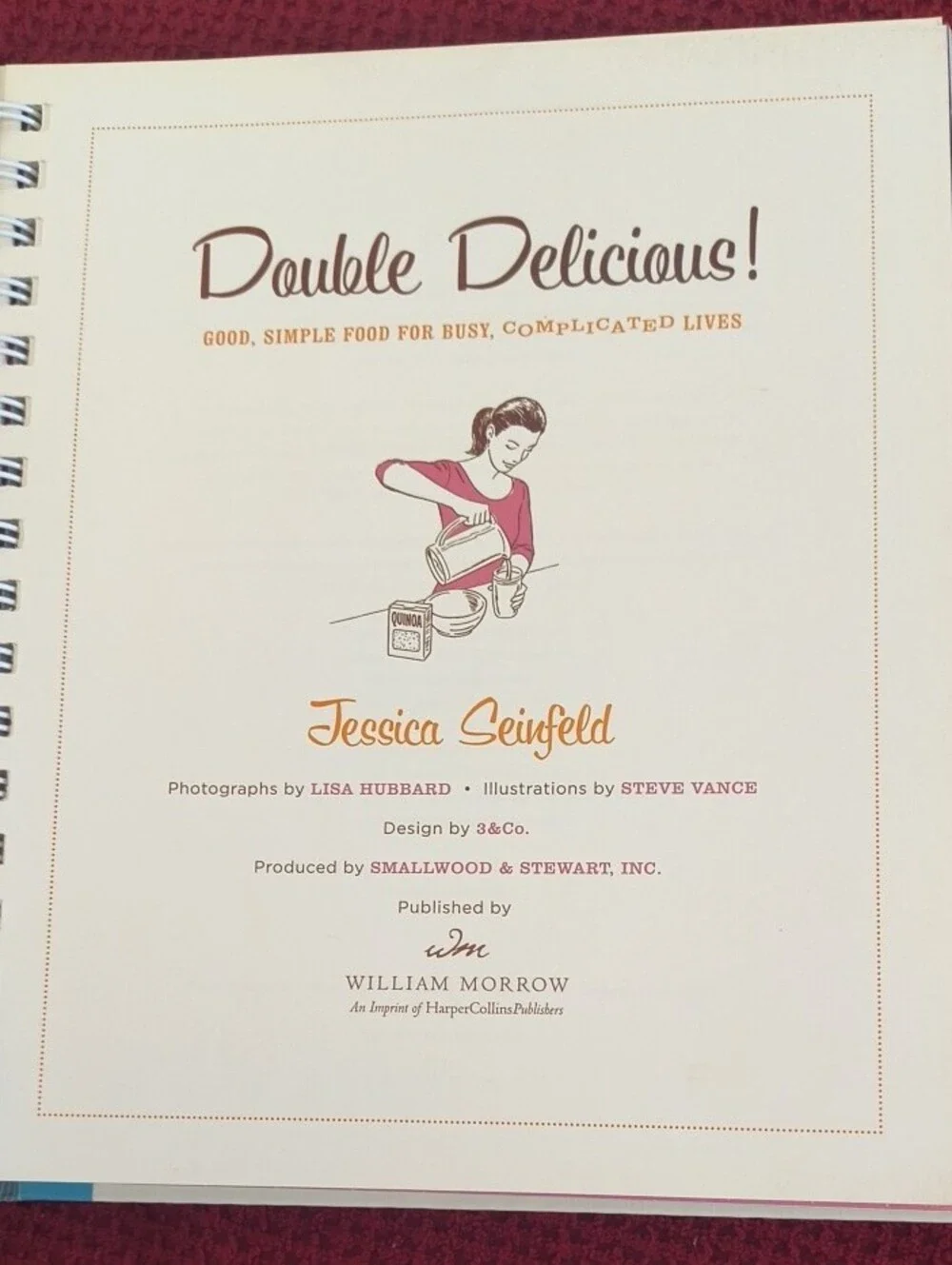 Double Delicious! Cookbook By Jessica Simpson Hardcover EUC